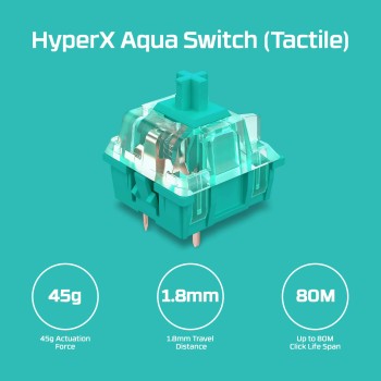 HyperX Alloy Origins 60% Aqua Switch RGB Mechanical Gaming Keyboard